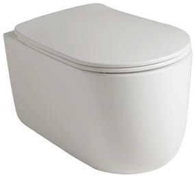 Kerasan, NOLITA závesná WC misa, Rimless, 35x55 cm, biela, 531401