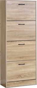 Skrinka na topánky s priehradkami G1018 OAK, dub