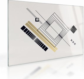 Sklenený obraz - Geometrické tvary N⁰6 (70x50 cm)