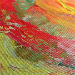 Obraz abstrakcie - maľba (70x50 cm)