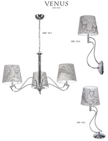 JUPITER 1288-VS3 - Závesné svietidlo VENUS 3xE27/60W