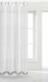 Záclona na krúžky STONE biela 140x250 cm