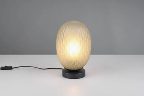 Zelená stolová lampa so skleneným tienidlom (výška 28,5 cm) Facette – Trio