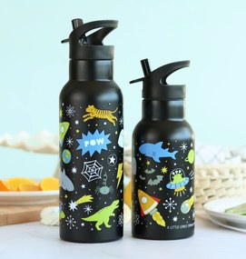 A Little Lovely Company - antikorová fľaša na pitie, 500 ml - vesmír