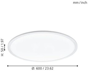 Eglo 98209 - LED Stmievateľné stropné svietidlo SARSINA-A LED/30W/230V +DO