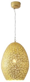 Závesná lampa Cavalliere, zlatá, Ø 34 cm