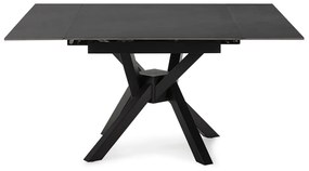 Rozkladací jedálenský stôl s prídavnou doskou s doskou z kameňa 90x150 cm Arlene – Marckeric