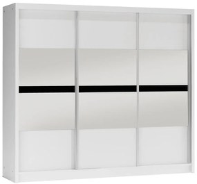 Skriňa Batumi 250 biely/zrkadlo