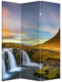 Paraván - Hora a vodopády na Islande (126x170 cm)