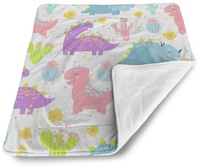 Sablio Deka pre bábätko Dinosaury a kaktusy - 90x120 cm