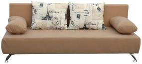 Lacná rozkladacia pohovka KALI LUX - kremová