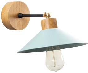 Nástenné svietidlo v tyrkysovej a prírodnej farbe ø 24 cm Manavgat – Opviq lights