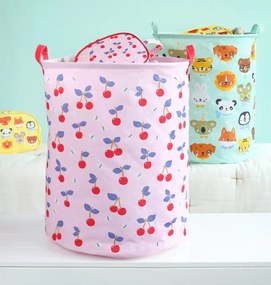 Úložný kôš na hračky čerešne o 40 cm