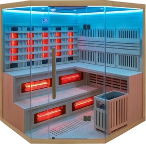 BPS-koupelny Kombinovaná sauna 2v1 HYD-7525 - Infrasauna + fínska sauna 200x200, 5-6 osôb