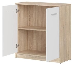 Skrinka BRW Nepo Plus 4 (dub sonoma + biela) . Vlastná spoľahlivá doprava až k Vám domov. 1098287