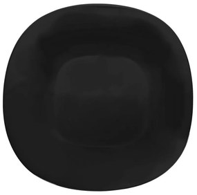 Plytký tanier LUNA black 26x26 cm
