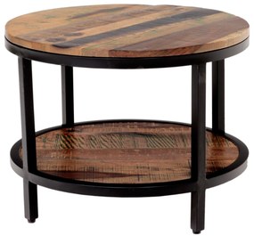 furniture-nabytek.cz - Okrúhly konferenčný stolík masív mango 60x45x60