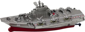 LEAN Toys Vojenské plavidlo RC loď na diaľkové ovládanie Silver 15cm
