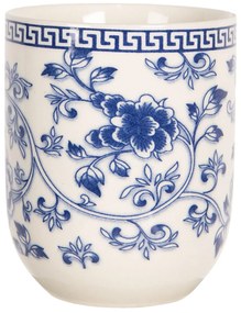 Porcelánový kalíšok na čaj s modrými kvetmi - ∅ 6 * 8 cm / 0,1l