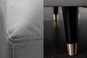 Rohová sedačka Cosy Velvet II sivý zamat