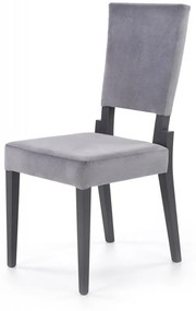 Jedálenská stolička SORBUS – masív, látka, viac farieb Grafit / sivá