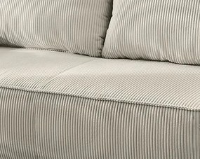 Rozkladacia pohovka Ron, šedo-béžová štruktúrovaná látka