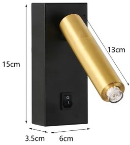 Brilagi - LED Nástenné bodové svietidlo MAYA 1xG9/4W/230V čierna/zlatá