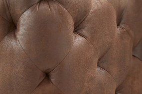 (2813) MODERNO TEMPO Chesterfield pohovka antik hnedá, 240 cm