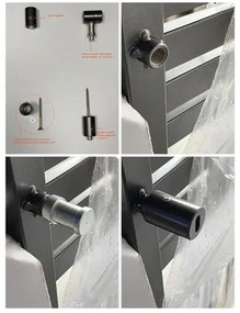 Kúpeľňový radiátor Thermal Trend KT KH 60x185 cm biely