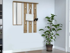 Vešiak so zrkadlom PARIS dub artisan