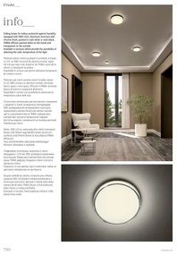 Redo 01-3732 - LED Stropné svietidlo FRISBI LED/18W/230V 3000/4000K IP44 biela