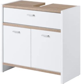 Livarno home Skrinka pod umývadlo, biela, 58 x 55 x 28 cm  (100392443)