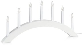 Markslöjd 704830 - Vianočný svietnik ATLE 7xE10/3W/230V biela