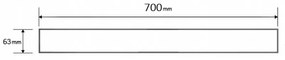 Mexen M01 vzor, mriežka na sprchový žľab 70 cm zlatá, 1520070