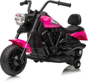 Elektrická motorka STAR ružová