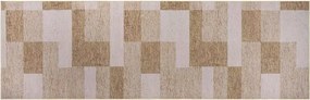 Protišmykový koberec / behúň CRYSTAL PRINT béžový / krémový