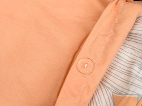 Bavlnené obliečky HURTADO oranžové + obliečka na vankúšik 40 x 50 cm zadarmo