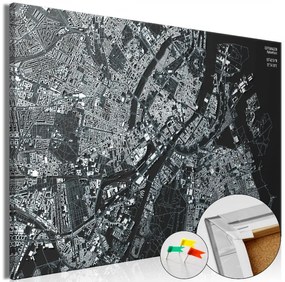 Artgeist Obraz na korku - Close up of Copenhagen [Cork Map] Veľkosť: 120x80