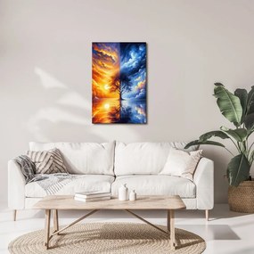 Obraz strom života medzi dňom a nocou