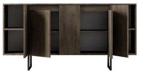 Skrinka Luxe Walnut and Black