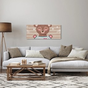 Obraz - Milujúci medvedík (120x50 cm)