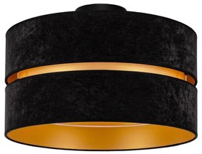 Duolla - Stropné svietidlo DUO 1xE27/40W/230V pr. 40 cm čierna/zlatá