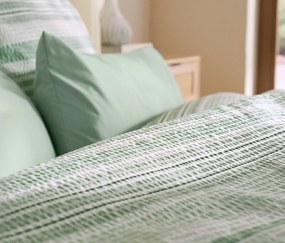 Napínacia posteľná plachta z mikrovlákna, zelená, štandardná veľkosť