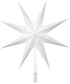 Broste Papierová hviezda / špica na strom TOP STAR biela