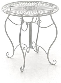 Súprava kovových stoličiek a stola Aldeano (SET 2+1) - Biela antik