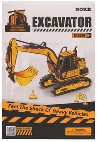 Robotime Rokr 3D dřevěné puzzle Bagr 395 ks