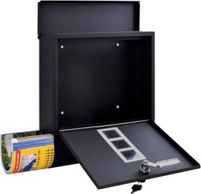 HANS poštová schránka čierna čierna