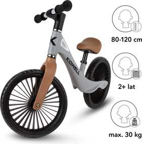Odrážadlo Kidwell NIX - ľahký balančný bicykel pre deti, nylonový rám, PU kolesá