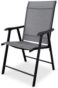 Záhradný jedálenský set Porto 140 cm + 4x kovová stolička Solano