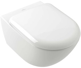VILLEROY &amp; BOCH Antao závesné WC s TwistFlush, s hlbokým splachovaním bez vnútorného okraja, 370 x 560 mm, biela alpská, s povrchom CeramicPlus, 4674T0R1